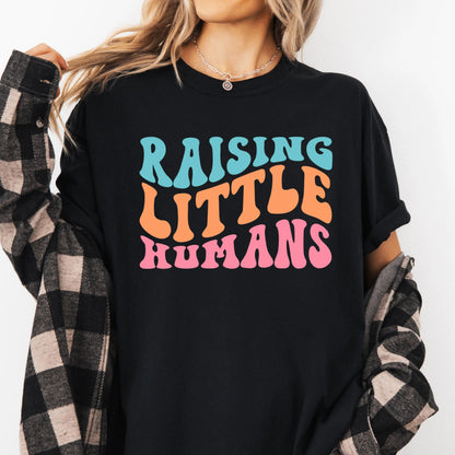 Raising Little Humans Comfort Colors Shirt, Mama Shirt, Grandma Shirt, Mothers Day Gift, Mama Gift, Baby Shower Gift, New Mom Shirt