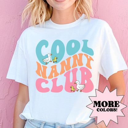 Nanny Shirt, Cool Nanny Club Shirt, Nanny Gift, Goose Shirt, Childcare Shirt, Nanny Tees, Shirt For Nannie, Nanny Birthday, Nanny Christmas