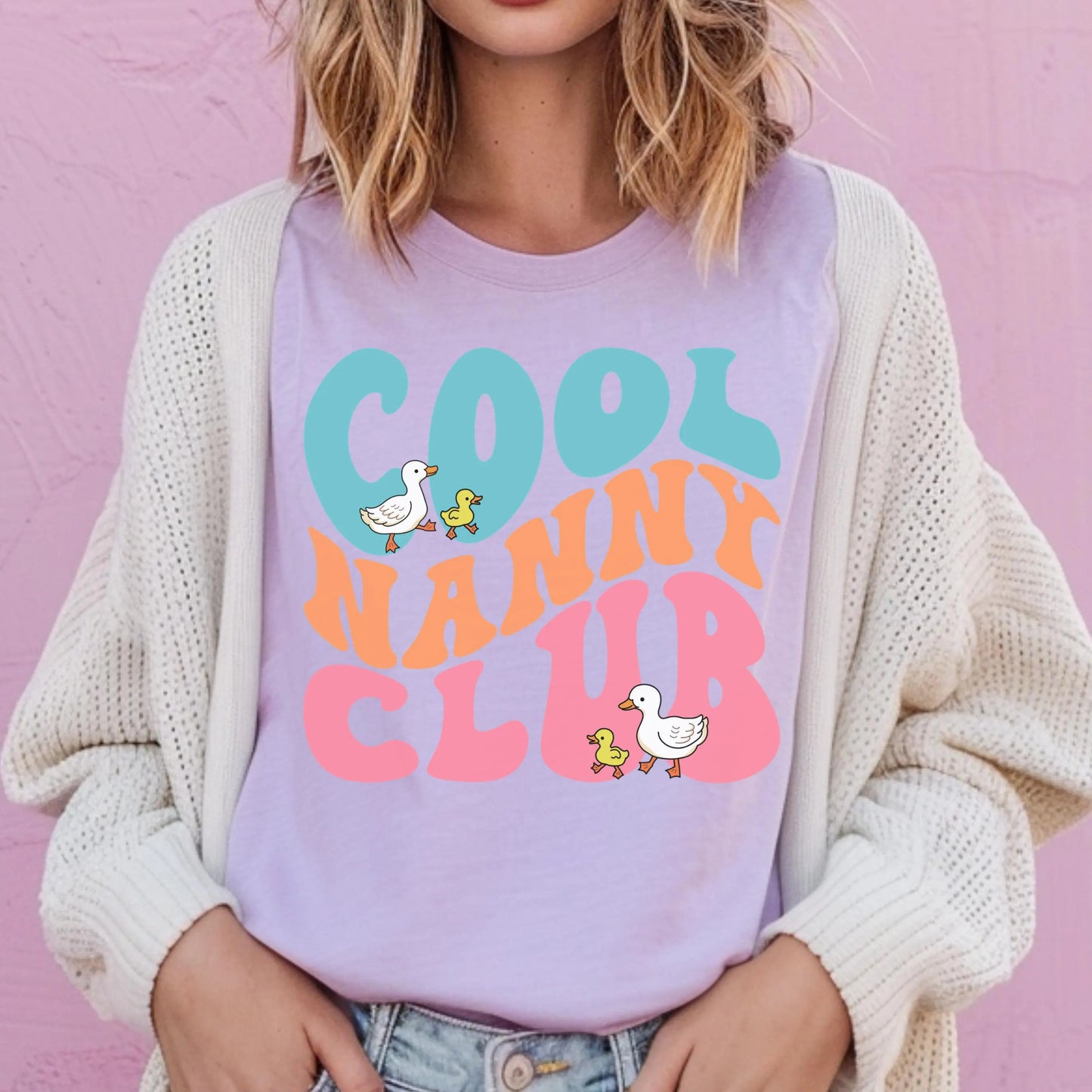Nanny Shirt, Cool Nanny Club Shirt, Nanny Gift, Goose Shirt, Childcare Shirt, Nanny Tees, Shirt For Nannie, Nanny Birthday, Nanny Christmas