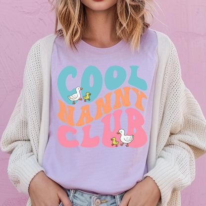Nanny Shirt, Cool Nanny Club Shirt, Nanny Gift, Goose Shirt, Childcare Shirt, Nanny Tees, Shirt For Nannie, Nanny Birthday, Nanny Christmas