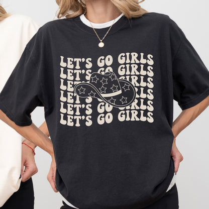 Lets Go Girls Shirt, Bachelorette Party Shirts, Nashville Bachelorette, Cowgirl Bach Party, Rodeo Bachelorette Shirts, Western Bride