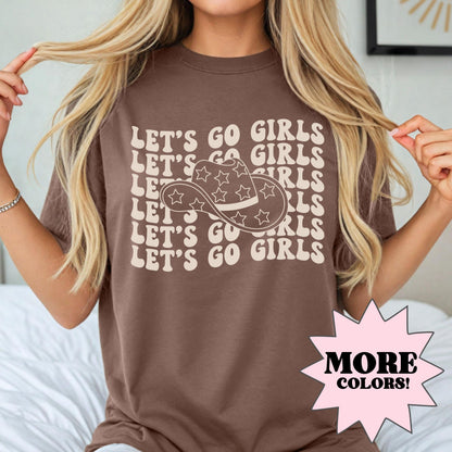 Lets Go Girls Shirt, Bachelorette Party Shirts, Nashville Bachelorette, Cowgirl Bach Party, Rodeo Bachelorette Shirts, Western Bride