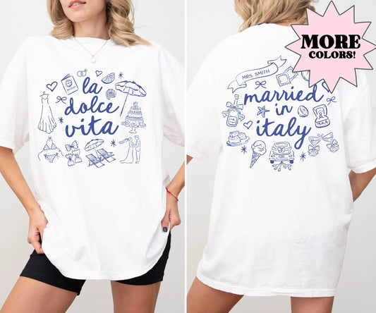 Bride Shirt, Comfort Colors Bride Shirt, Italy Shirt, Destination Wedding, Custom Bride Gonna Get Married, Mr Mrs Shirt, Wedding Day Shirt