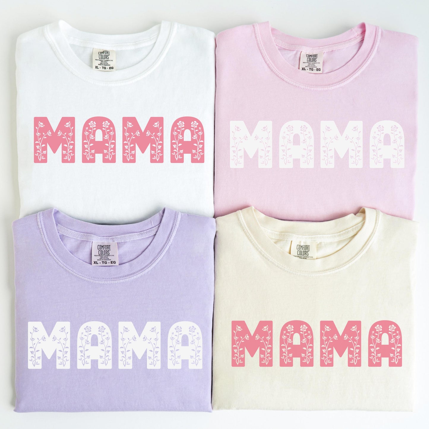 Mama Shirt, Floral Mama Shirt, Pregnancy Reveal Shirt, New Mom Shirt, Comfort Colors, Mothers Day Shirt, Gift For Mom, Mothers Day Gift