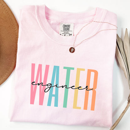 Water Engineer Shirt, Engineer Shirt, Comfort Colors, Cute Engineering t-shirt, Mechanical Engineer tee, Electrical Engineer, STEM