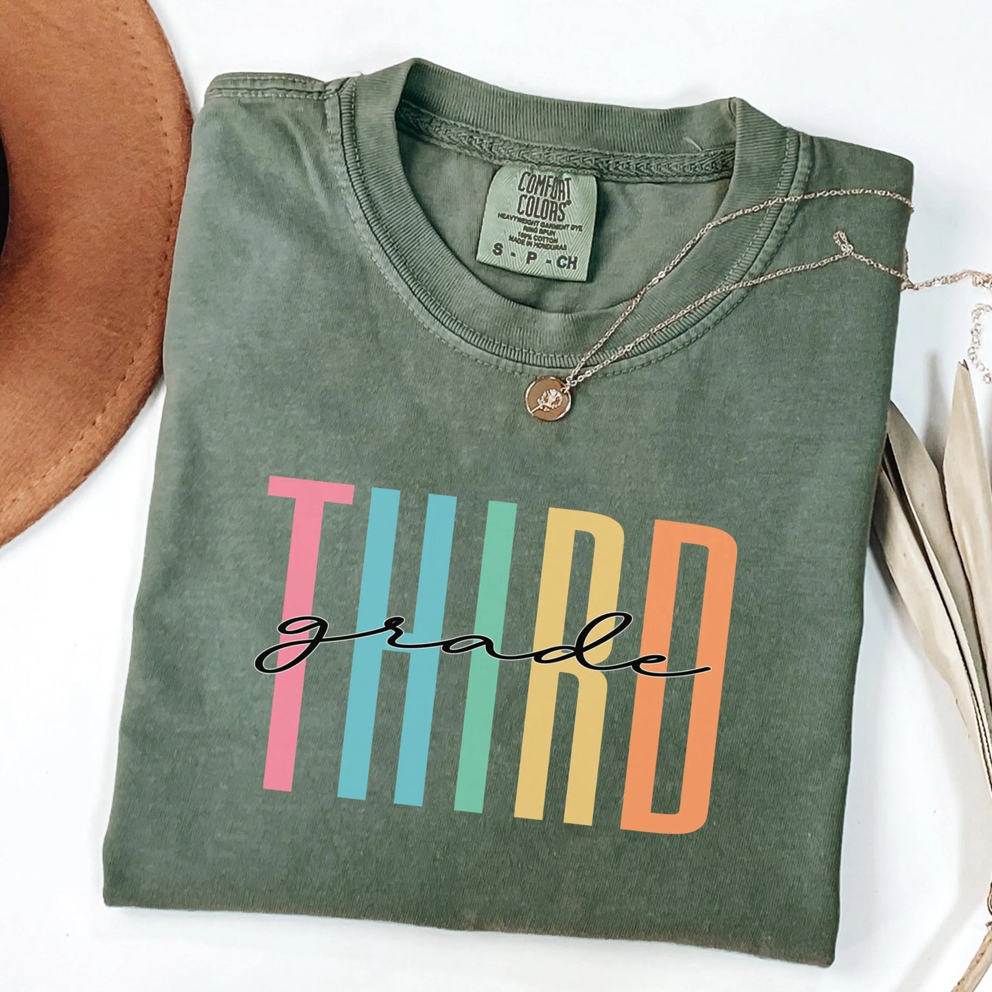 Third Grade Shirt,  Education Tee, Teacher Gift, 3rd grade teacher Shirt, Teacher Appreciation, Comfort Colors, Teaching Tee