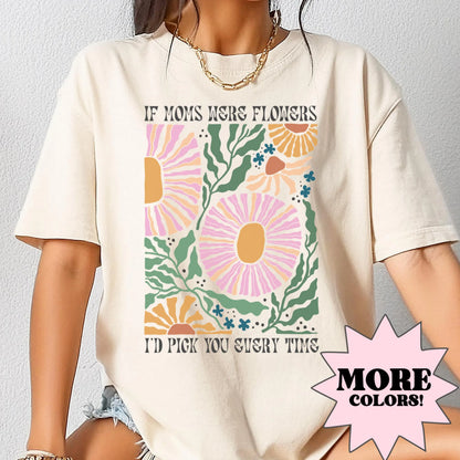 Floral Mom Shirt From Child, Mama Shirt, Mom Birthday Gift, Comfort Colors, Mothers Day Shirt, Gift For Mom, Mothers Day Gift