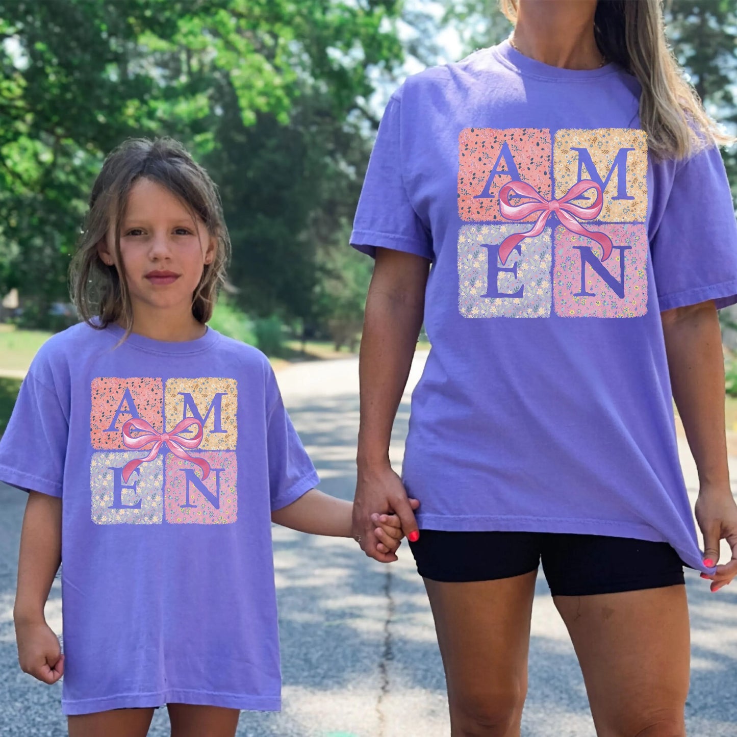 Mama and Mini Shirt, Mommy Me Christian Shirt, Amen Shirt, Christian Scripture Shirt, Comfort Colors Shirt, Matching Easter Shirts