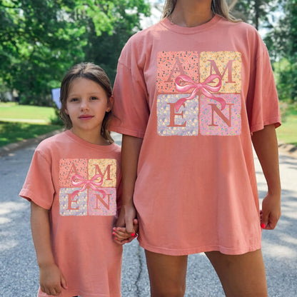 Mama and Mini Shirt, Mommy Me Christian Shirt, Amen Shirt, Christian Scripture Shirt, Comfort Colors Shirt, Matching Easter Shirts