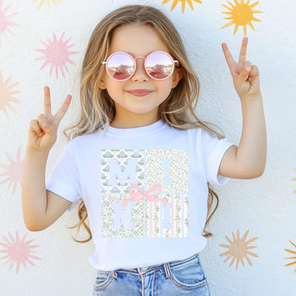 Mama and Mini Shirt, Mommy Me Floral Shirt, Kids Bow Shirt, Spring Kids Shirt, Comfort Colors Shirt, Matching Easter Shirts, Mothers Day