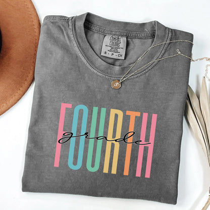 Fourth Grade Shirt, Education Tee, Teacher Gift, 4th Grade Teacher Shirt, Teacher Appreciation, Comfort Colors, Teaching Tee