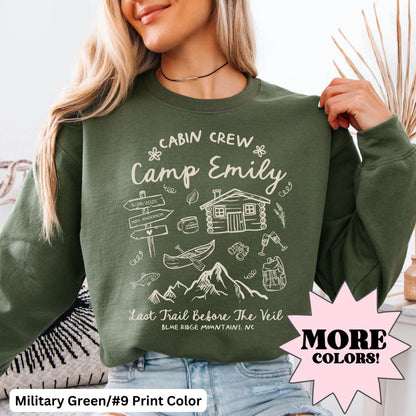Personalized Camp Bachelorette Sweatshirts, Bridal Party Camp Sweaters, Custom Camp Bach Bachelorette Crewneck, Lake Bachelorette Shirts,