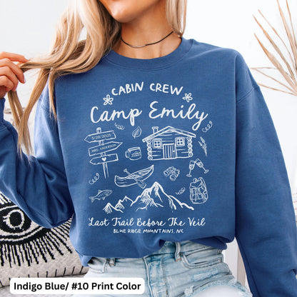 Personalized Camp Bachelorette Sweatshirts, Bridal Party Camp Sweaters, Custom Camp Bach Bachelorette Crewneck, Lake Bachelorette Shirts,