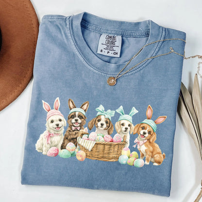 Easter Dogs Shirt Comfort Colors, Cute Dog Shirt, Easter Dogs Shirt, Dog Lover Easter Gift, Funny Easter Graphic Tee, Dog Mom Easter Gift