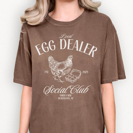 Christian Easter Shirts, Local Egg Dealer T-Shirt, Happy Easter Gifts, Retro Chicken Shirt, Farm Shirt, Chicken Lover Gift, Farmer Gifts