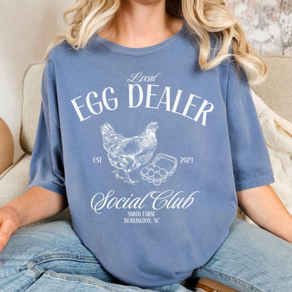 Christian Easter Shirts, Local Egg Dealer T-Shirt, Happy Easter Gifts, Retro Chicken Shirt, Farm Shirt, Chicken Lover Gift, Farmer Gifts