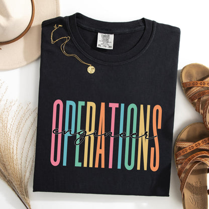 Comfort Colors® Operations Engineering Shirt, Engineers Shirt, Engineering Student Shirt, Women Engineers Shirt, Graduation Gift for Her