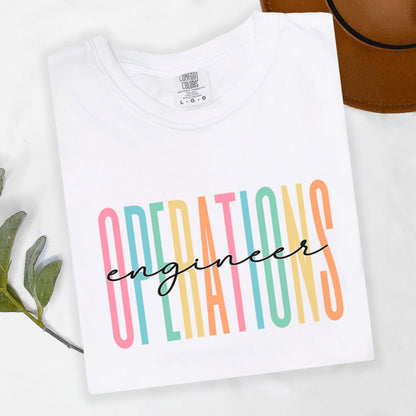 Comfort Colors® Operations Engineering Shirt, Engineers Shirt, Engineering Student Shirt, Women Engineers Shirt, Graduation Gift for Her