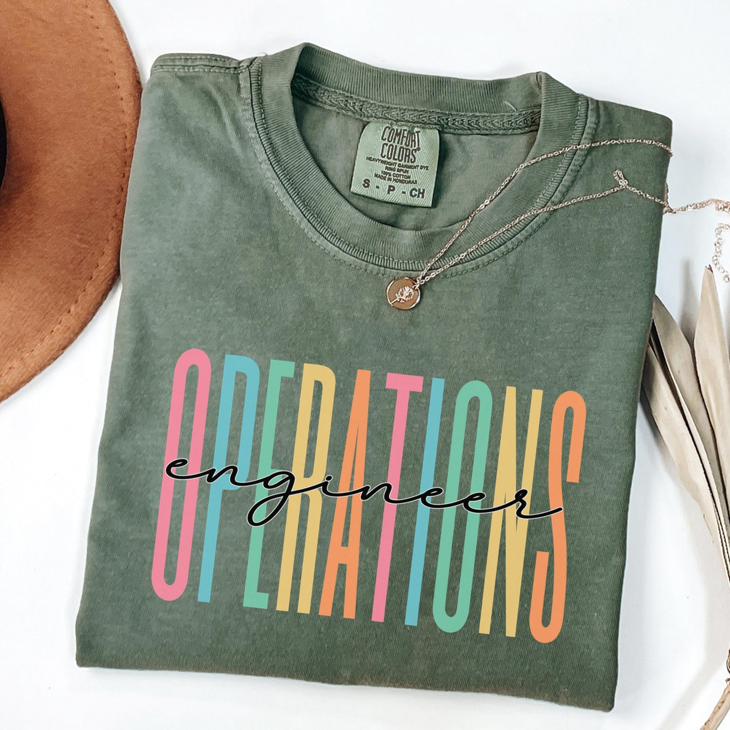 Comfort Colors® Operations Engineering Shirt, Engineers Shirt, Engineering Student Shirt, Women Engineers Shirt, Graduation Gift for Her