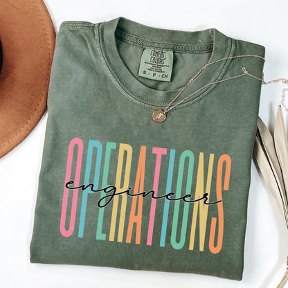 Comfort Colors® Operations Engineering Shirt, Engineers Shirt, Engineering Student Shirt, Women Engineers Shirt, Graduation Gift for Her
