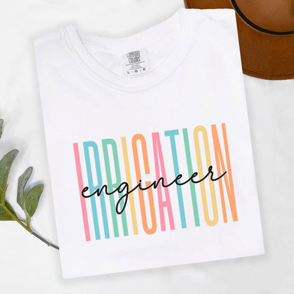 Comfort Colors® Irrigation Engineering Shirt, Engineers Shirt, Engineering Student Shirt, Women Engineers Shirt, Graduation Gift for Her