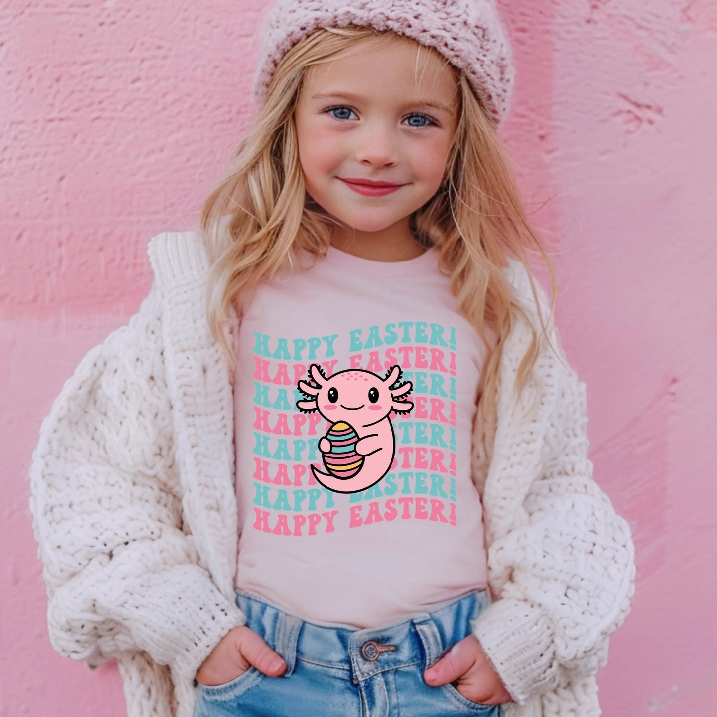 Easter Axolotl Kids Shirt, Funny Axolotl Shirt, Mom Mini Shirt, Axolotl Lover Gift, Cute Axolotl Shirt, Axolotl Era Shirt, Easter Tee