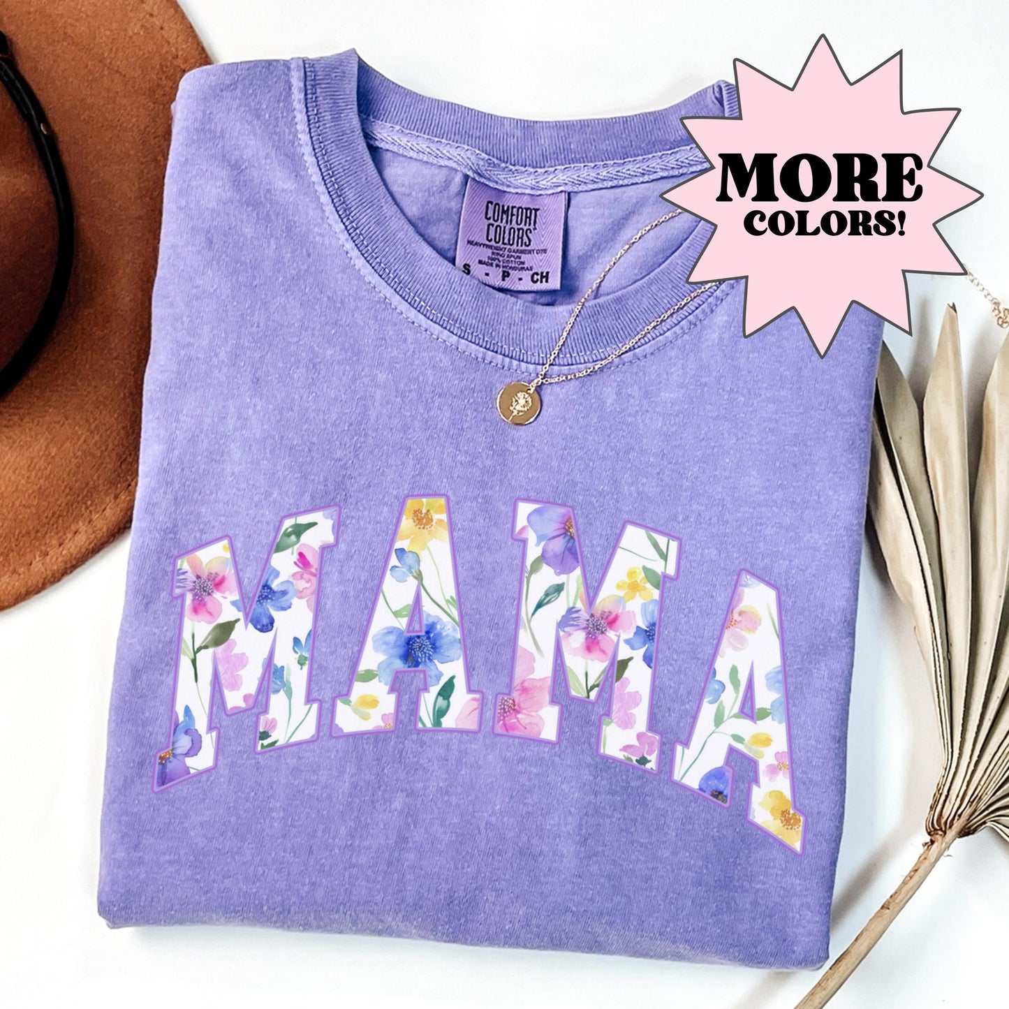 Floral Mama Shirt, Mama Shirt,Pregnancy Reveal Shirt, New Mom Shirt, Comfort Colors, Mothers Day Shirt, Gift For Mom, Mothers Day Gift