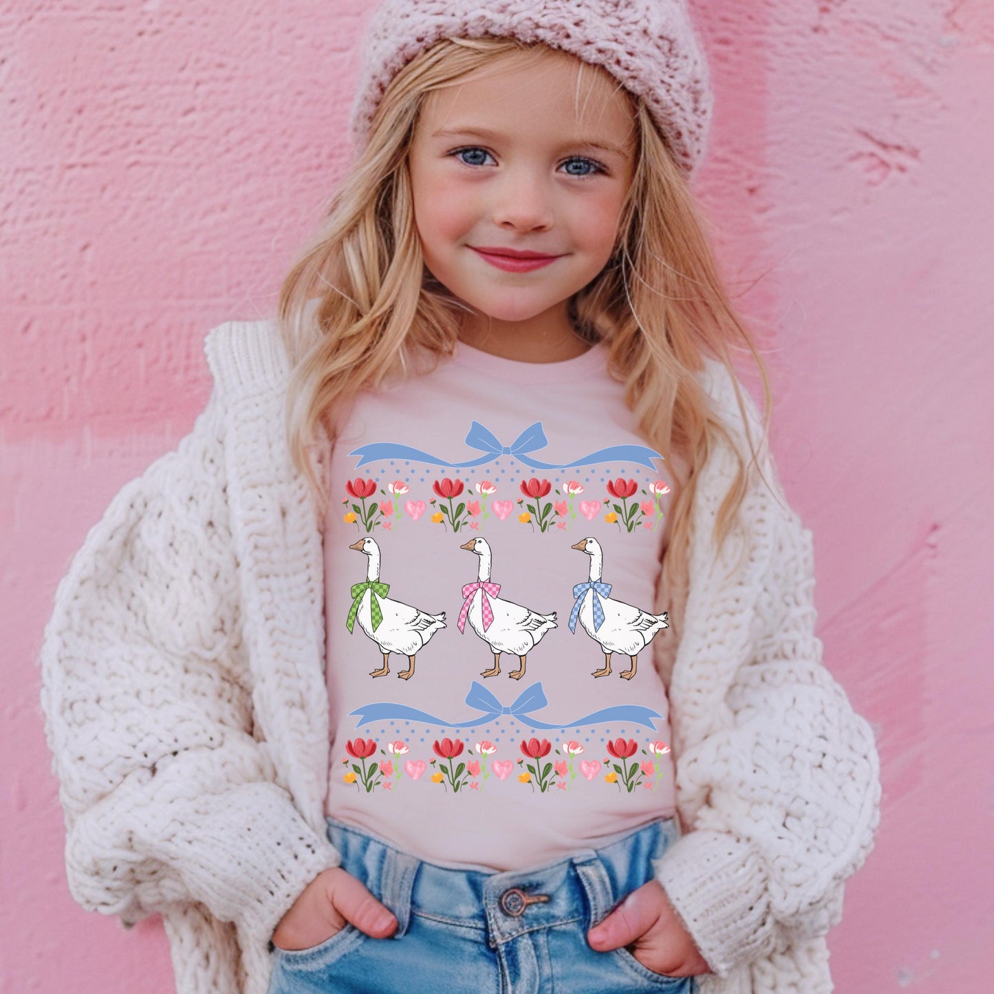 Mama and Mini Goose Shirt, Mommy Me Easter Shirt, Silly Goose Shirt, Spring Kids Shirt, Comfort Colors Shirt, Matching Easter Shirts