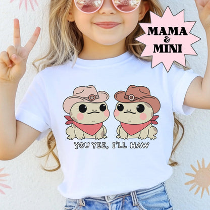 Youth Bestie Shirts, Mama Mini Frog Shirt, Funny Shirt, Silly Animal Shirt, Comfort Colors Shirt, Frog Lover Shirt, Matching Kids Shirts