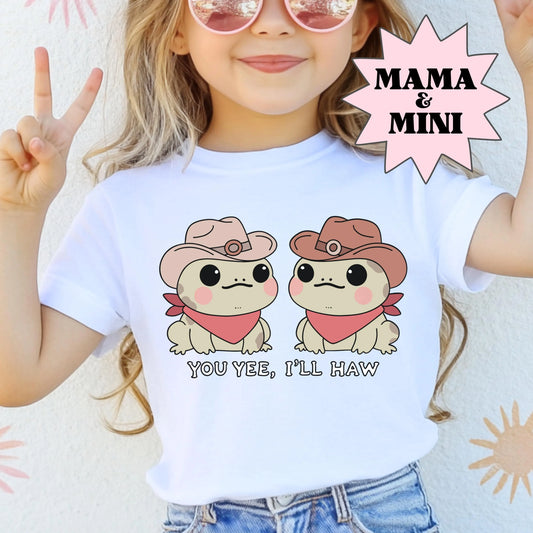 Youth Bestie Shirts, Mama Mini Frog Shirt, Funny Shirt, Silly Animal Shirt, Comfort Colors Shirt, Frog Lover Shirt, Matching Kids Shirts