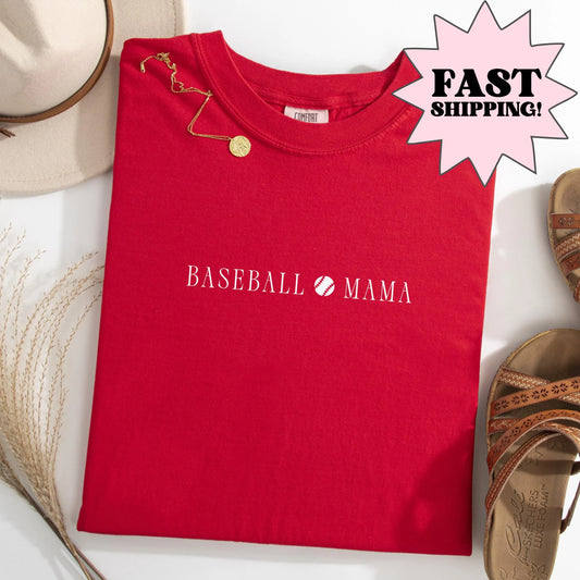 Comfort Colors Baseball Mama Shirt, Game Day Shirt, Baseball Mom T-Shirt, Baseball Tee For Mother's Day Gift, Sports Mom Shirt, Mom Gift
