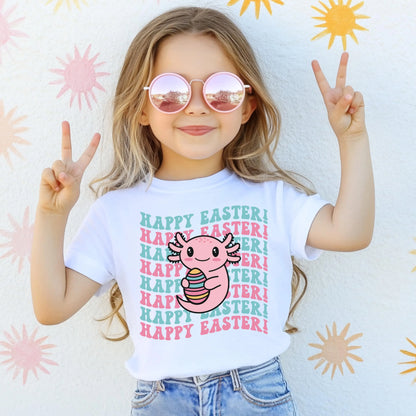 Easter Axolotl Kids Shirt, Funny Axolotl Shirt, Mom Mini Shirt, Axolotl Lover Gift, Cute Axolotl Shirt, Axolotl Era Shirt, Easter Tee