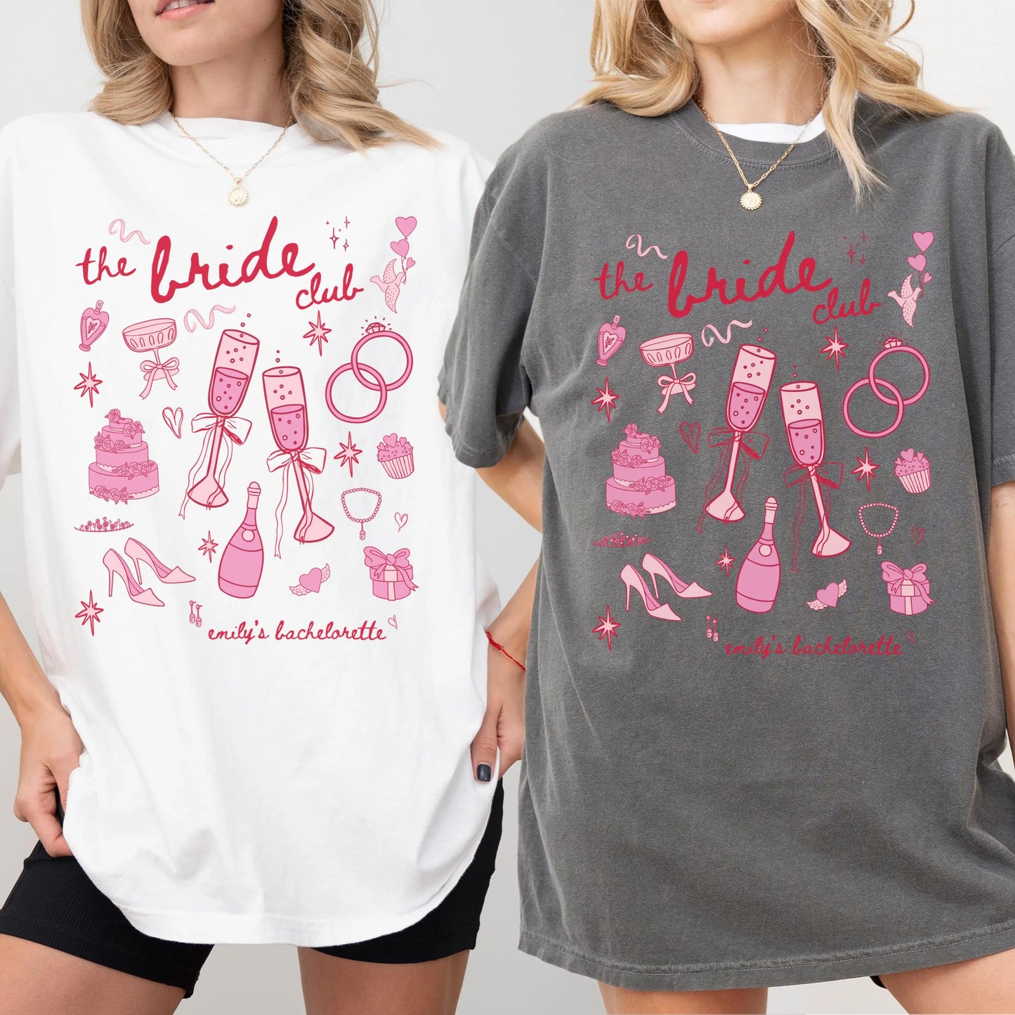 Custom Bride Bridesmaid Shirt, Comfort Colors, Bridal Party Gift, Wedding Day Getting Ready, Trendy Bachelorette Merch, Group Matching Tee