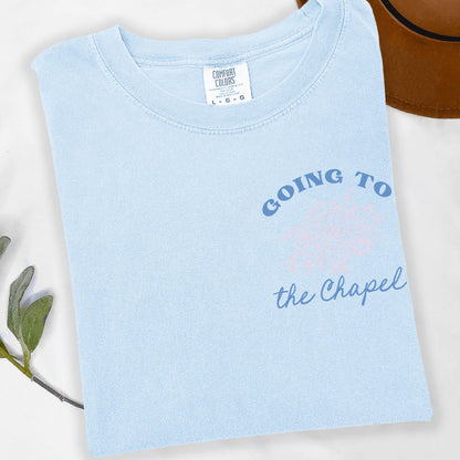 Comfort Colors Bride Shirt, Personalized Going to the Chapel Gonna Get Married Shirt, Flower Coquette Wedding Bride Tshirt, Floral Shirt