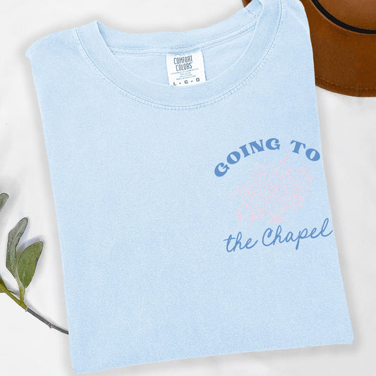 Comfort Colors Bride Shirt, Personalized Going to the Chapel Gonna Get Married Shirt, Flower Coquette Wedding Bride Tshirt, Floral Shirt