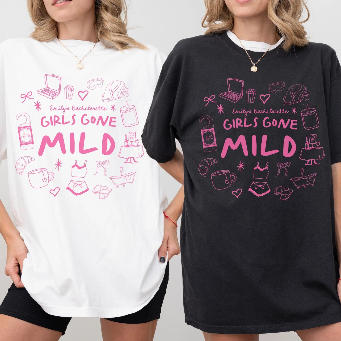 Girls Gone Mild Bachelorette Party Shirts, Spa Bachlorette Tee, Slumber Party Bach Bridesmaids Gifts, Comfort Colors Bridesmaids Shirts