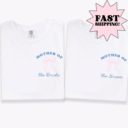 Mother Of The Bride and Groom Shirt, Comfort Colors Mother Of The Groom Shirt, Mom Of Bride Shirt, Wedding Shirt, MOB MOG Wedding Gift