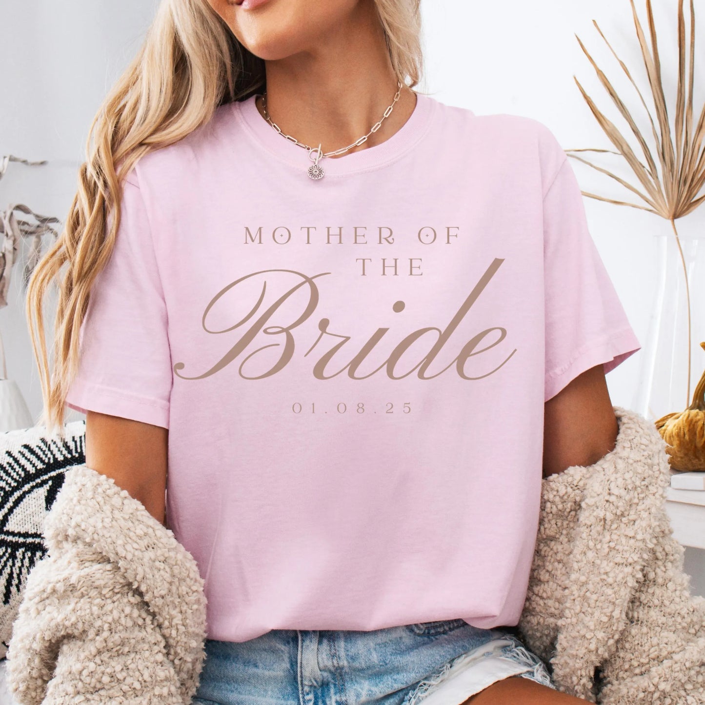 Personalized Mother Of The Bride Shirt, Comfort Colors Mother Of The Groom Shirt, Mom Of Bride Shirt, Custom Wedding Party Date Shirt