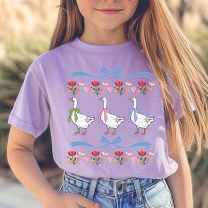 Mama and Mini Goose Shirt, Mommy Me Easter Shirt, Silly Goose Shirt, Spring Kids Shirt, Comfort Colors Shirt, Matching Easter Shirts