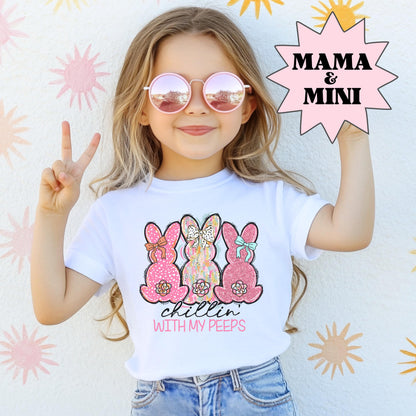 Mama and Mini Shirt, Mommy Me Easter Shirt, Bunny Shirt, Spring Kids Shirt, Comfort Colors Shirt, Matching Easter Shirts