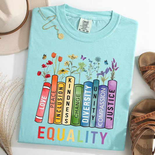 Pride Comfort Colors Shirt, Equality Shirt, Gay Pride Tshirt, LGBTQ Shirt, Gay Shirt, Lesbian Shirt, Social Justice Tee, Gay Ally Shirt