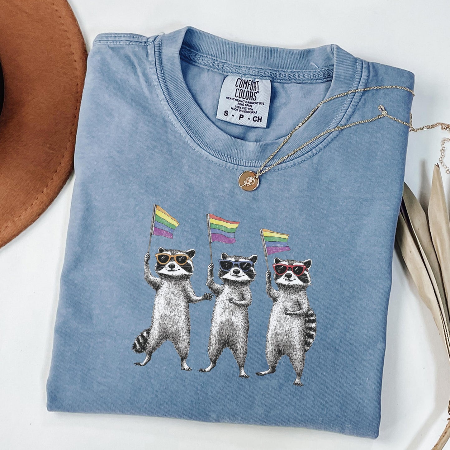 Comfort Colors Pride Shirt, Equality Shirt, Gay Pride Tshirt, LGBTQ Shirt, Gay Shirt, Lesbian Shirt, Social Justice Tee, Raccoon Shirt