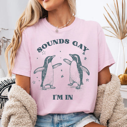 Comfort Colors Gay Pride Shirt, Gay Pride Tshirt, LGBTQ Shirt, Lesbian Shirt, Sounds Gay Shirt, Equality Tee, Trans Shirt, Gay Pride Gift