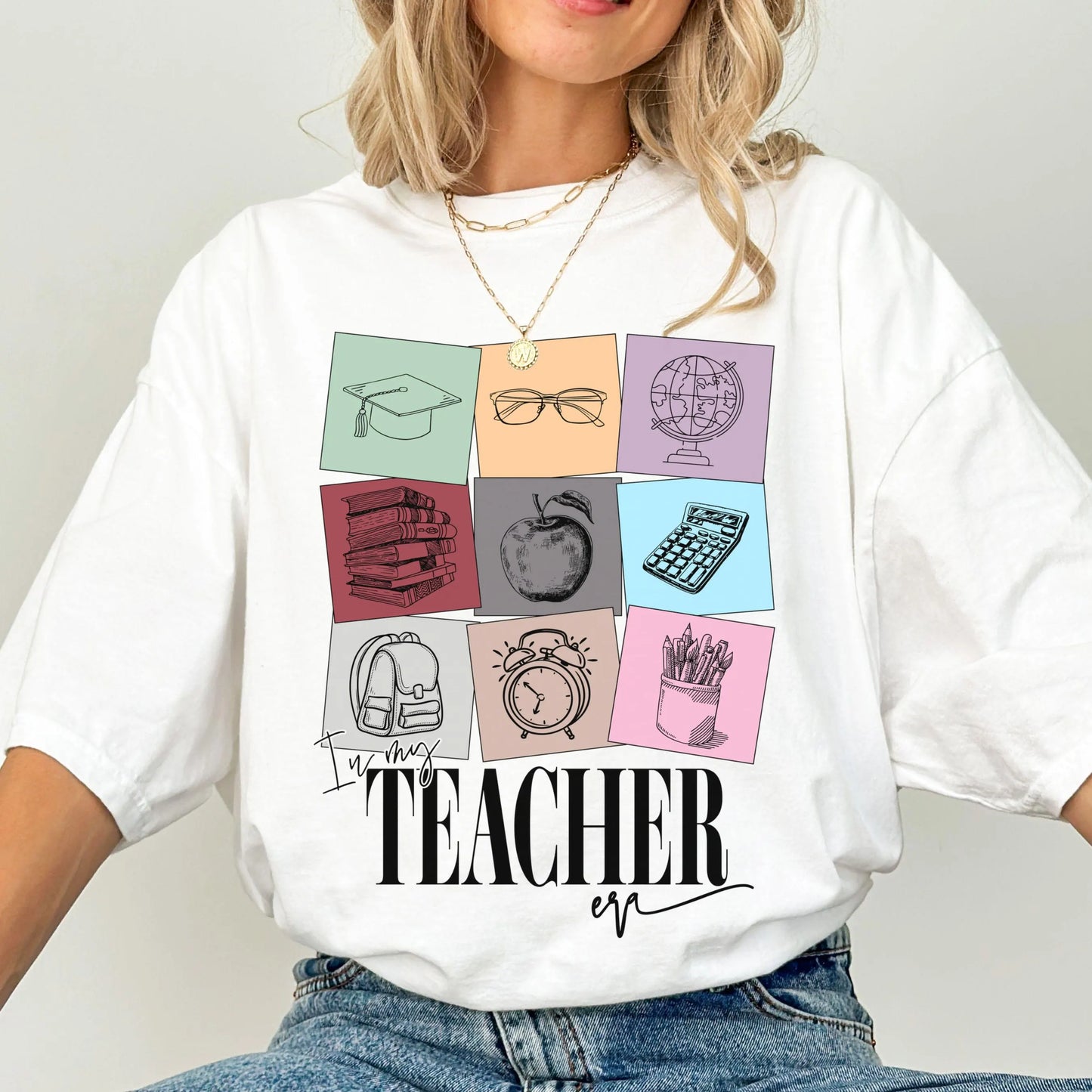 Comfort Colors Teacher Shirt, Kindergarten Teacher Shirt, Teacher Tshirt, Teacher Appreciation Shirt, Teacher Gift, In My Teacher Era