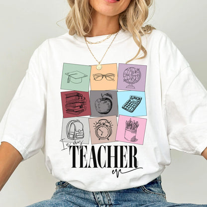 Comfort Colors Teacher Shirt, Kindergarten Teacher Shirt, Teacher Tshirt, Teacher Appreciation Shirt, Teacher Gift, In My Teacher Era