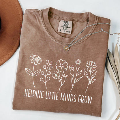 Comfort Colors Teacher Shirt, Kindergarten Teacher Shirt, Teacher Tshirt, Teacher Appreciation Shirt, Little Minds Shirt, New Teacher Gift