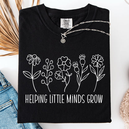 Comfort Colors Teacher Shirt, Kindergarten Teacher Shirt, Teacher Tshirt, Teacher Appreciation Shirt, Little Minds Shirt, New Teacher Gift