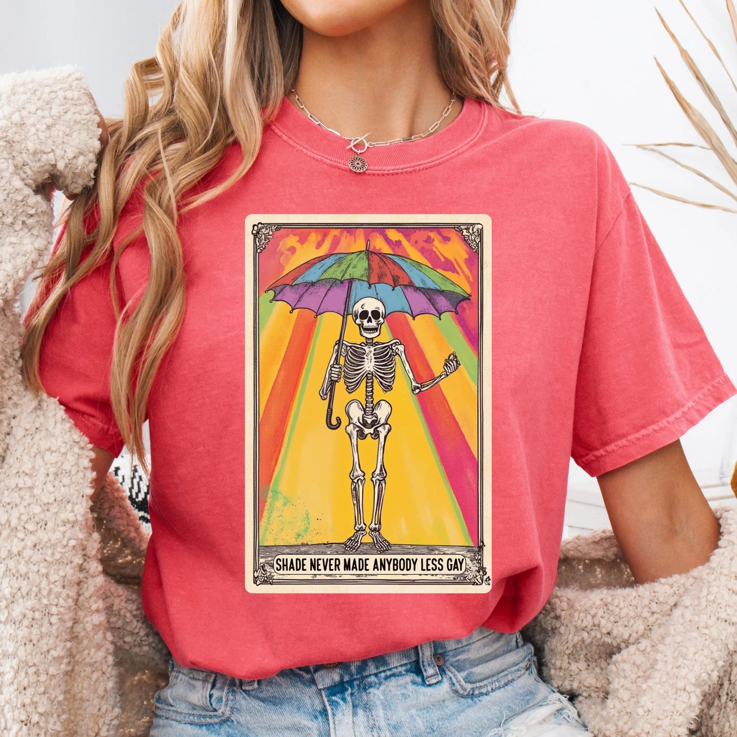 Comfort Colors Pride Shirt, Gay Pride Shirt, LGBTQ Shirt, Lesbian Shirt, Inclusive Shirt, Equality Tee, Transgender Shirt, Tarot Card Shirt