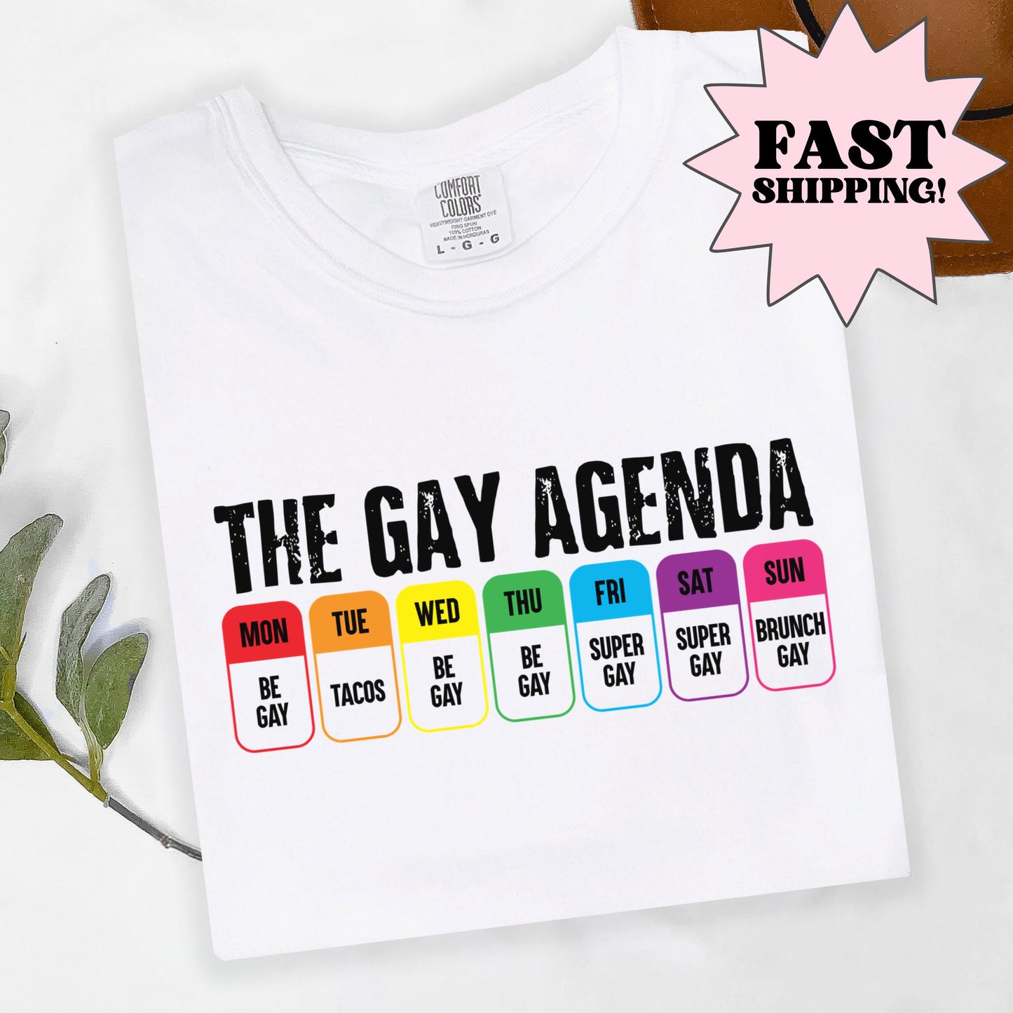 Comfort Colors Pride Shirt, Gay Shirt, LGBTQ Shirt, Lesbian Shirt, Inclusive Shirt, Trans Shirt, Equality Tee, Queer Shirt, Gay Agenda Shirt