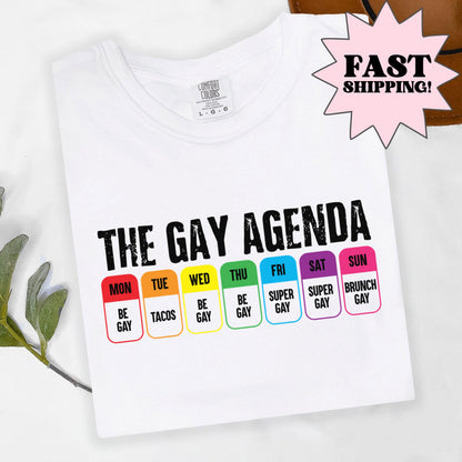 Comfort Colors Pride Shirt, Gay Shirt, LGBTQ Shirt, Lesbian Shirt, Inclusive Shirt, Trans Shirt, Equality Tee, Queer Shirt, Gay Agenda Shirt